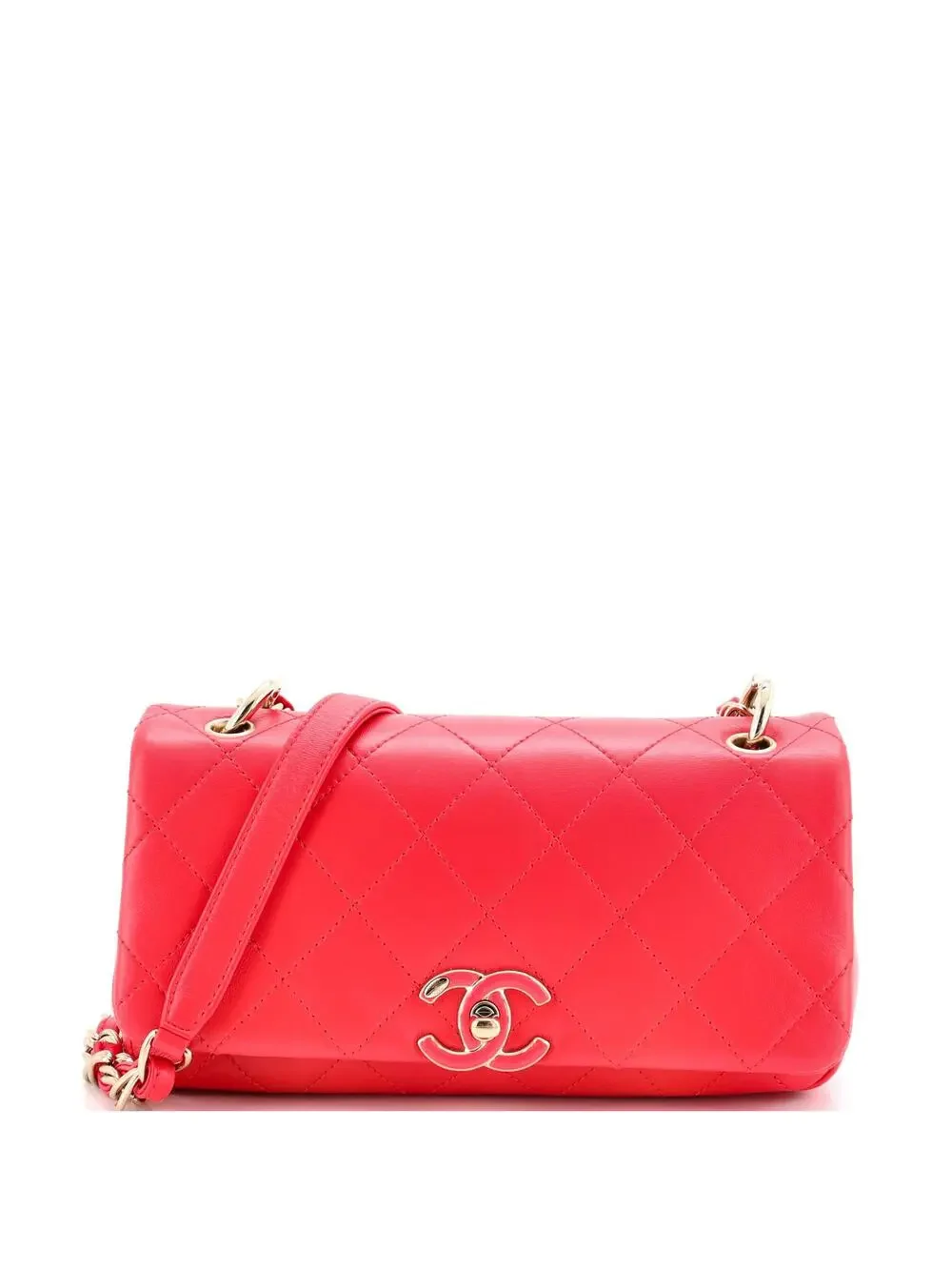 Chanel Twist Chain Enamel Cc Flap Bag #321048C30B